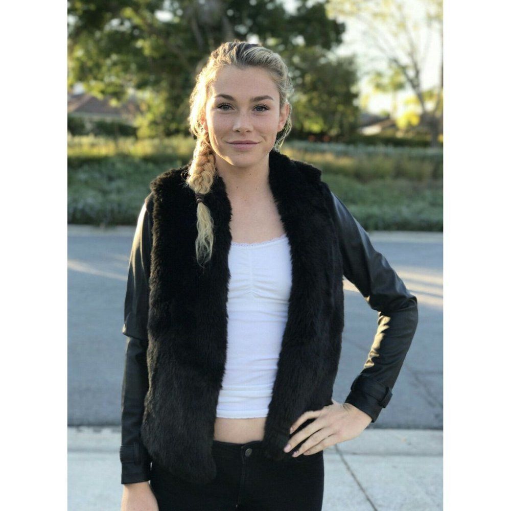 Tart Collections Stacy Black Leather Sleeves XS